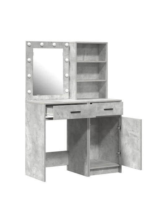 Schminktisch Hölzern Grey mit Spiegel 50x41x135cm