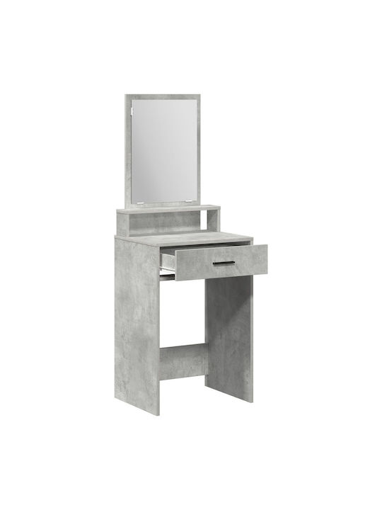 Schminktisch Hölzern Concrete Grey mit Spiegel 50x41x140cm