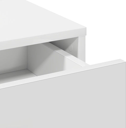 Wooden Makeup Dressing Table White with Mirror 50x41x135cm