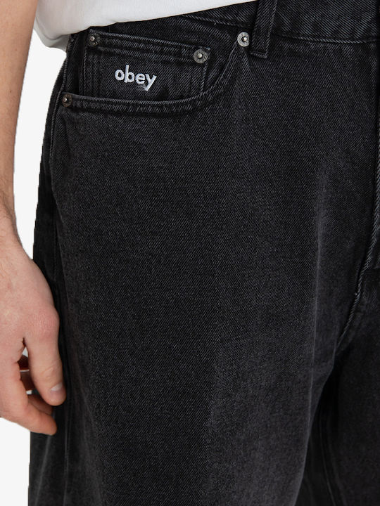 Men's Shorts Jeans Faded Black