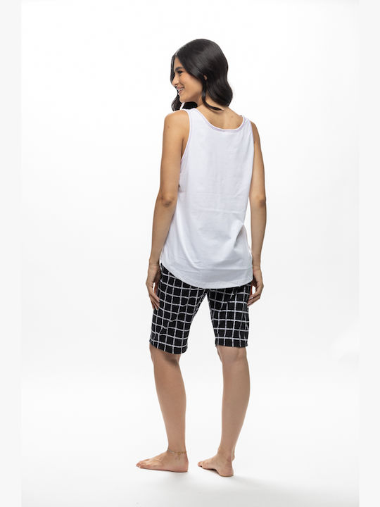 Galaxy Summer Women's Pyjama Set White