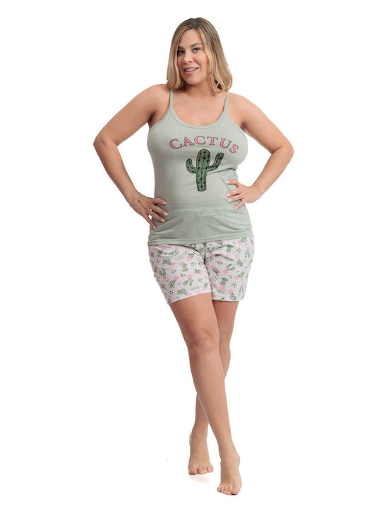 Miss Lale Summer Women's Pyjama Set Green