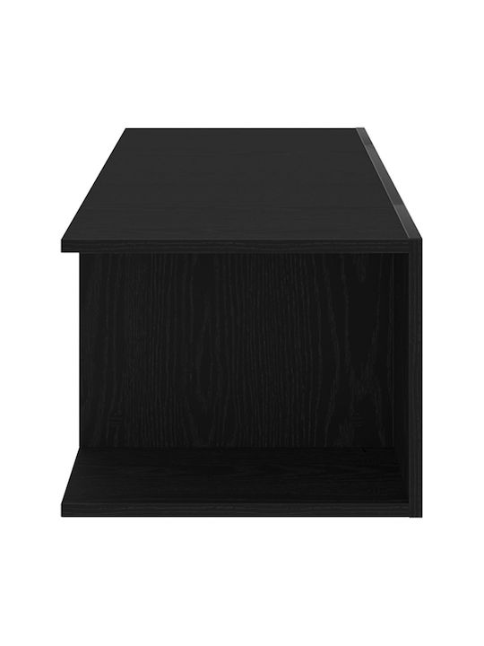 TV Stand with LED Lighting Black Oak M90xD39xH30cm