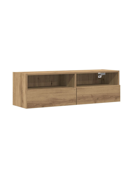 TV-Ständer aus Eichenholz M100xT30xH30cm