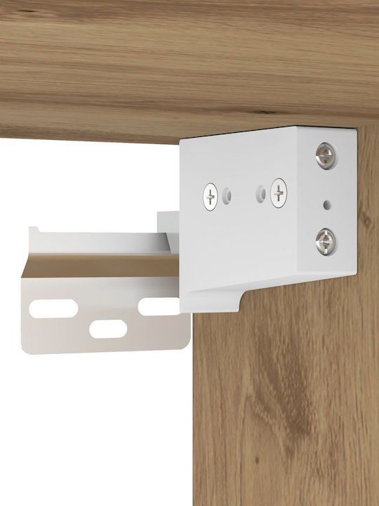 TV-Ständer aus Eichenholz M100xT30xH30cm