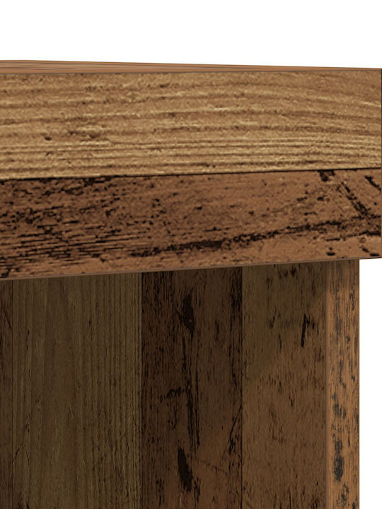 TV-Ständer mit LED-Beleuchtung Alt Holz M60xT30xH40cm