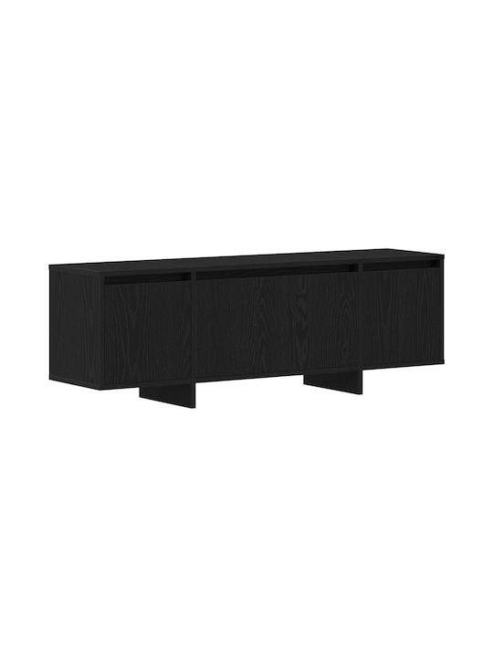 Έπιπλο Τηλεόρασης Μαύρο Δρυς Μ120xΠ30xΥ40.5cm