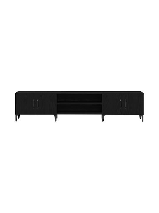 Έπιπλο Τηλεόρασης Μαύρο Δρυς Μ180xΠ31.5xΥ40cm