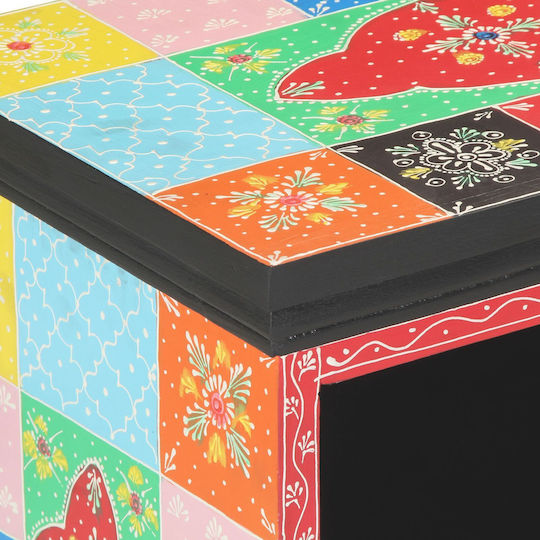 TV Console Made of Solid Wood Multicolour M80xL35xH50cm 4017570