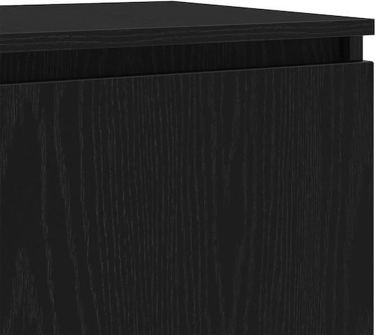 Шкаф за телевизор с LED Осветление Black Oak Д140xШ40xВ35.5см