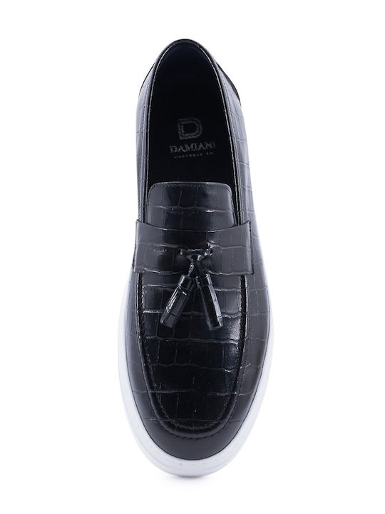 Δερμάτινα Ανδρικά Loafers σε Μαύρο Χρώμα