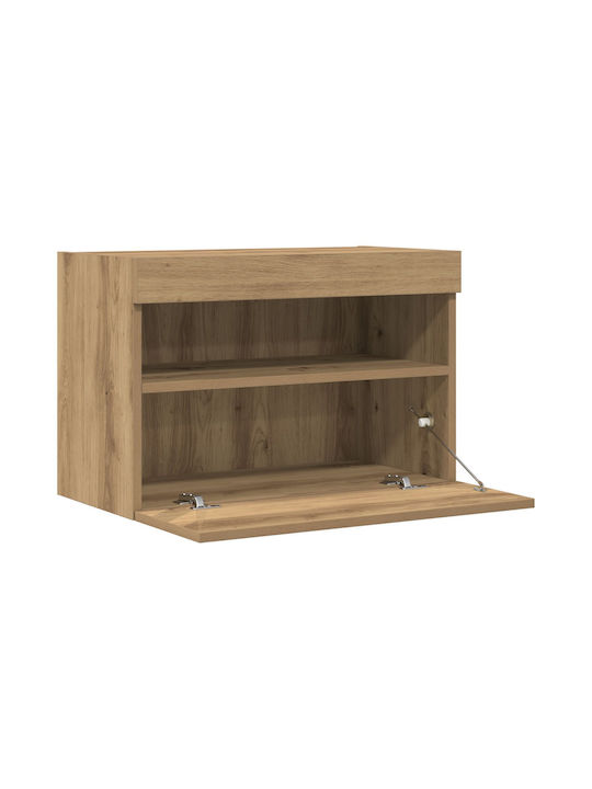 Έπιπλο Τηλεόρασης με Φωτισμό LED Artisan Oak Μ60xΠ30xΥ40cm