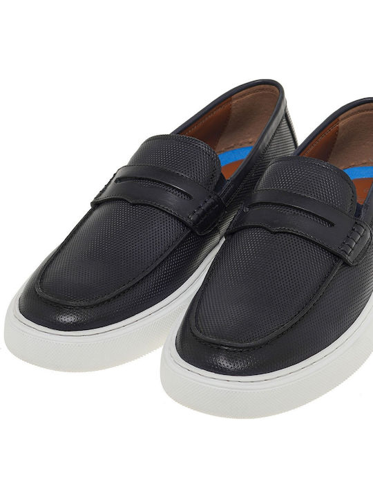 Δερμάτινα Ανδρικά Loafers σε Μαύρο Χρώμα