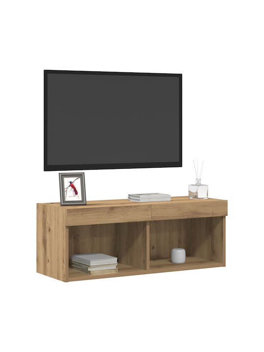 TV-Ständer mit LED-Beleuchtung Braune M80xT30xH30cm