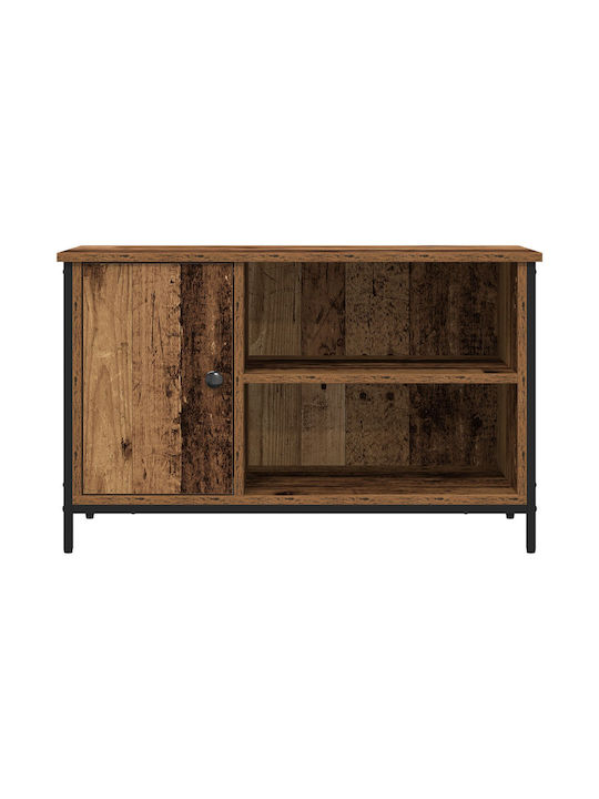 TV-Ständer aus Metall & altem Holz M80xT40xH50cm