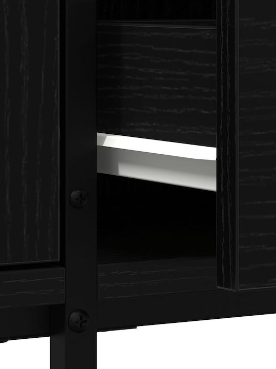 Έπιπλο Τηλεόρασης Μαύρη Δρυς Μ200xΠ25xΥ44cm
