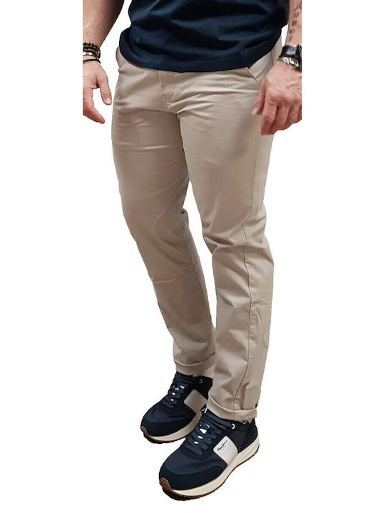 Men's Elastic Trousers Ice Grey Ecru