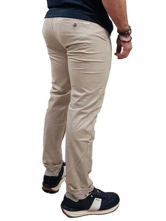Men's Elastic Trousers Ice Grey Ecru