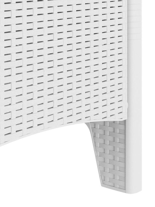 Outdoor-Sessel Kunststoff White 2Stück 53x49x85εκ.