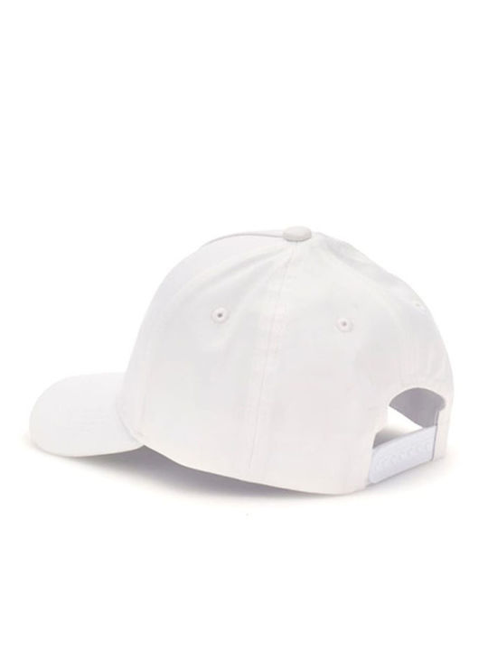 Guess Детска Шапка с Козирка Текстил Бял Baseball