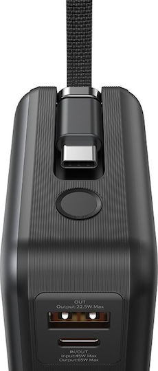 Usams XH Series CD243 Power Bank 20000mAh 65W με Θύρα USB-A και Θύρα USB-C Tarnish