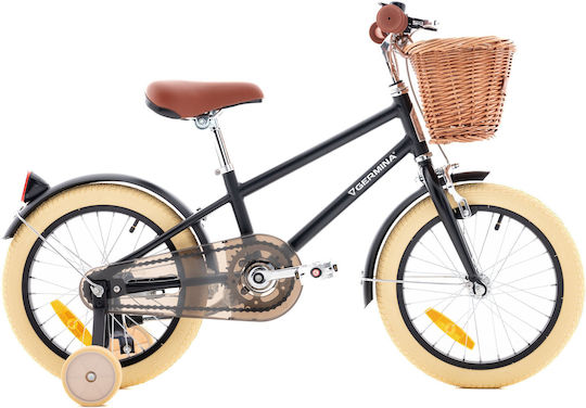 Детски велосипед Germina Vintage 16 инча за момчета, черен