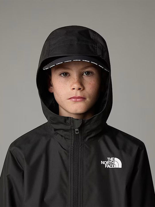 Kids' Sports Jacket with Hood Black