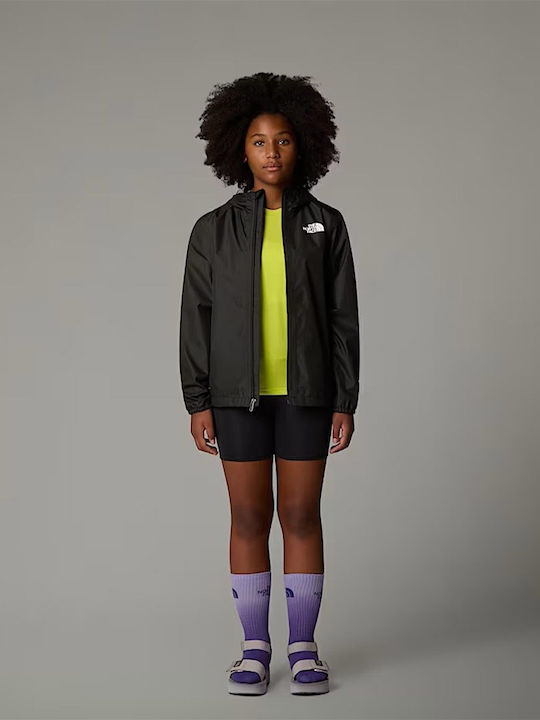 Kids' Sports Jacket with Hood Black