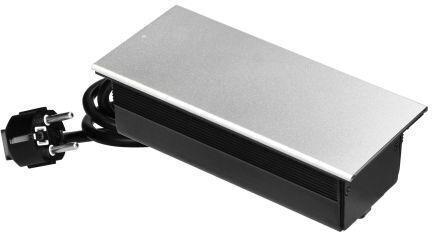 Orno Double Walled Power Socket with 2 USB Ports and Lid Silver
