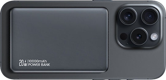Usams CY Series CD242 MagSafe Power Bank 10000mAh 20W με Θύρα USB-C Titanium