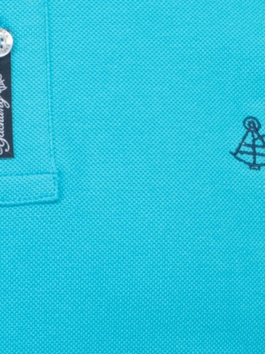 Polo Short Sleeve Blouse Turquoise
