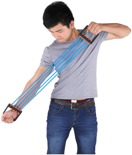 5-Strang-Widerstandsband Siks Gym-Workouts Gummi Blau