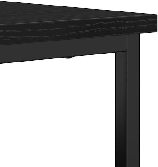 Мебели за съхранение от дърво & метал Black Oak 100x35x80см