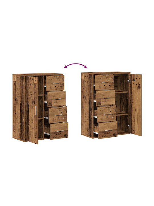 Sideboard made of Solid Wood Brown 60x31x84cm