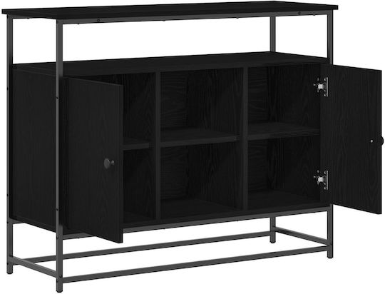 Мебели за съхранение от дърво & метал Black Oak 100x35x80см
