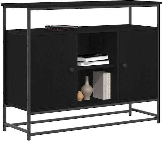 Мебели за съхранение от дърво & метал Black Oak 100x35x80см