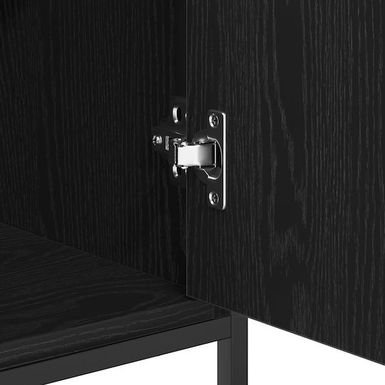 Мебели за съхранение от дърво & метал Black Oak 100x35x80см