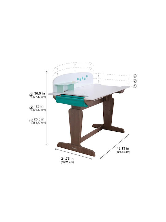 Παιδικό Γραφείο Καφέ 110x55.25x65cm Παιδικό Γραφείο Καφέ 110x55.25x65cm