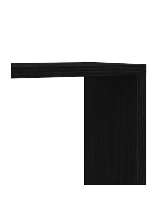 Ράφι Τοίχου Μαύρη Δρυς 78x15x92εκ.