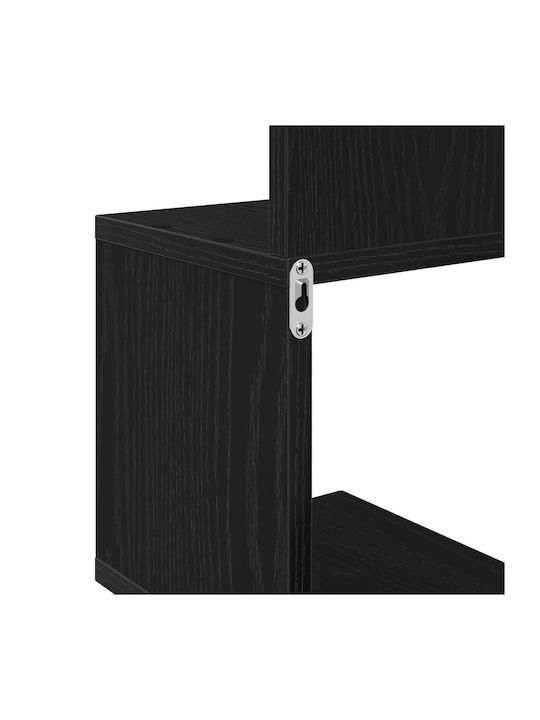Ъглова Поставка Стенен Black Oak 20x20x127.5см.