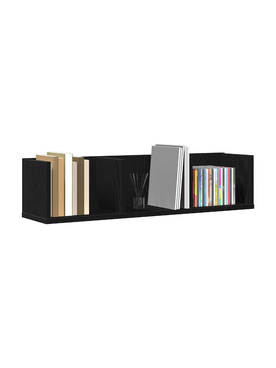 Shelf Wall Black Oak 75x18x18cm