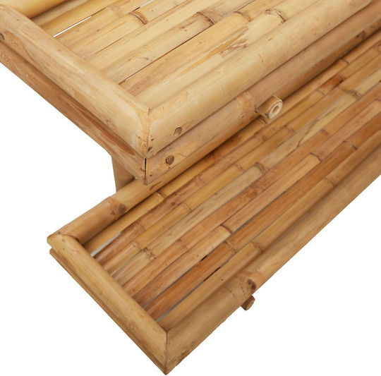 Wandregal aus Bambus 75x26x60cm