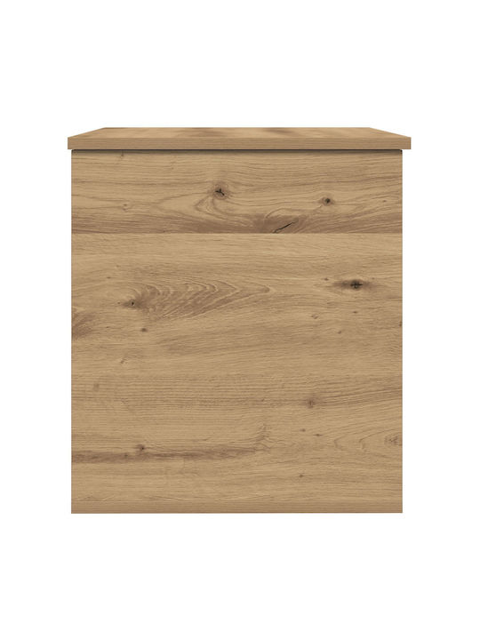 vidaXL Wooden Storage Box with Lid Brown 60x42x46cm 1pcs