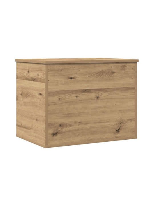 vidaXL Wooden Storage Box with Lid Brown 60x42x46cm 1pcs
