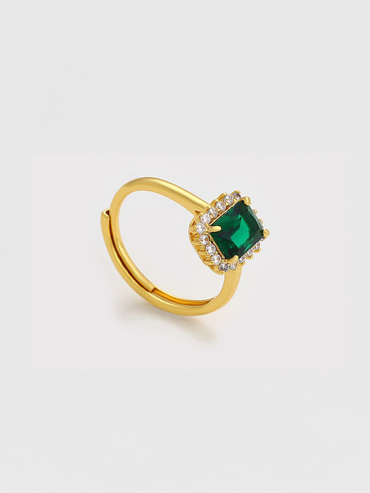 Chrysothemiss Damen Ring mit Zirkonia Vergoldet