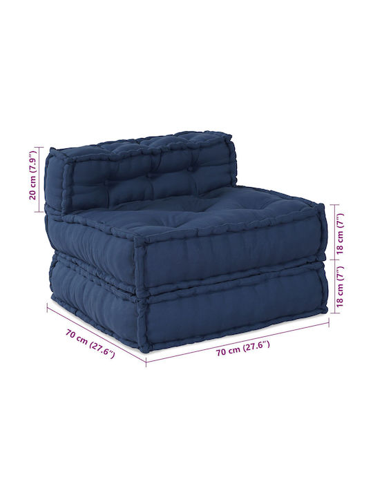 Πуф Кресло Indigo 70x70x54см