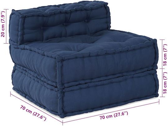 Πουφ Πολυθρόνα Αδιάβροχη Indigo 70x70x54cm