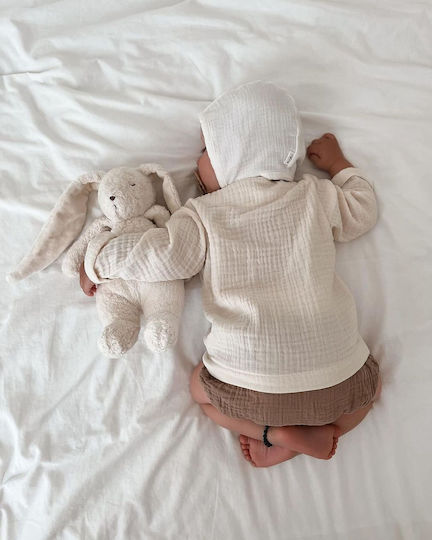 Moonie Animăluț The Humming Bunny din Țesătură Cu senzor de plâns pentru 0++ Luni