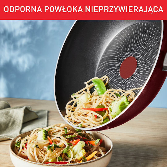Tefal Simply Wok από Αλουμίνιο με Κεραμική Επίστρωση 28cm
