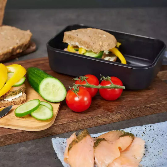 Gastroback Lunchbox Bamboo Schwarz Geeignet für die Mikrowelle 850ml 1Stück
